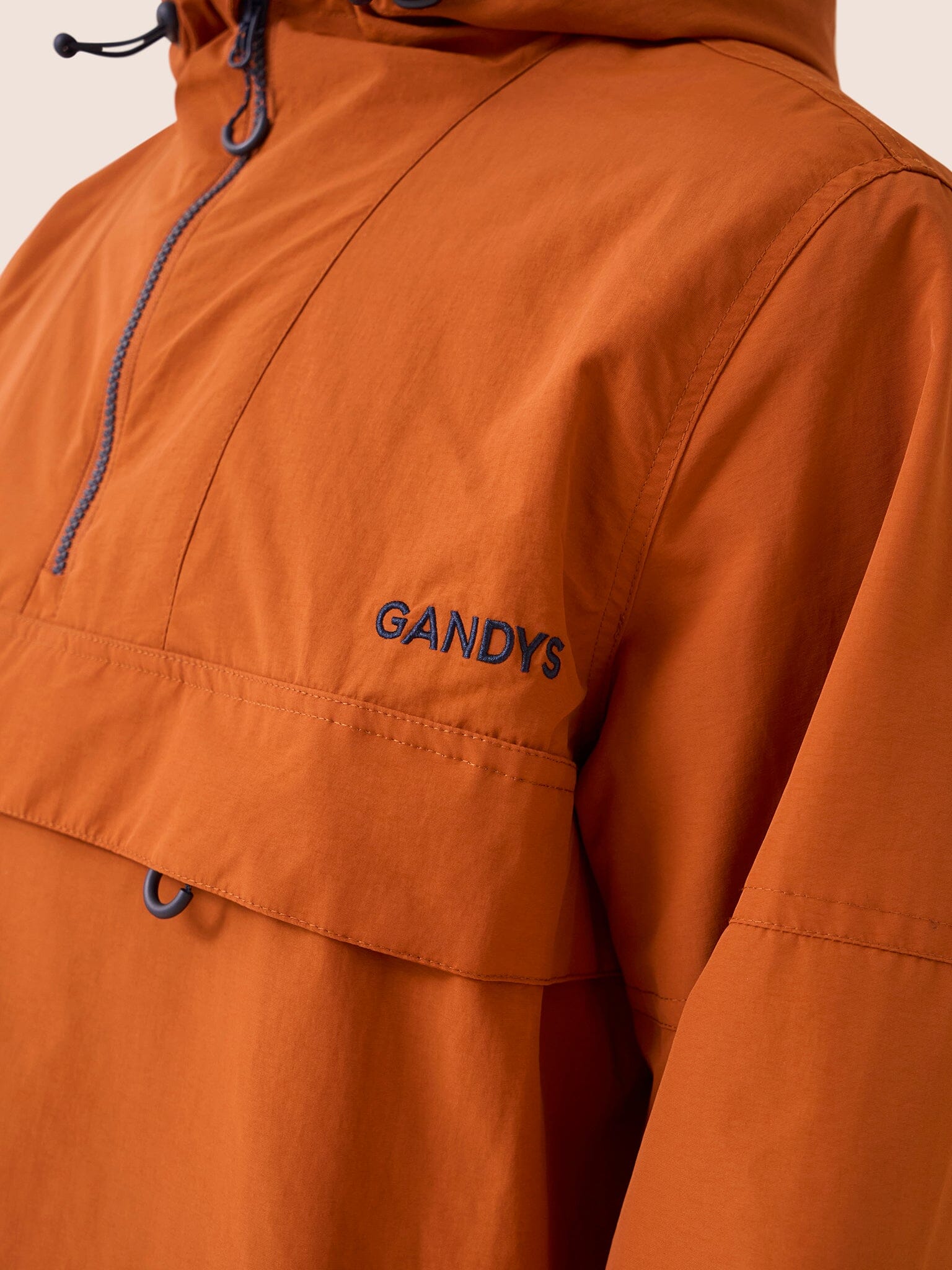 Alberta Water Resistant Overhead Jacket in Orange - Image 3