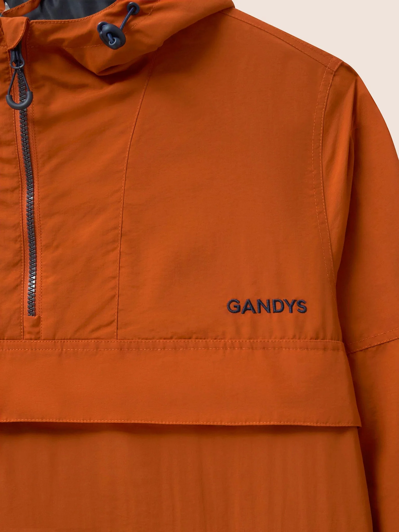 Alberta Water Resistant Overhead Jacket in Orange - Image 5