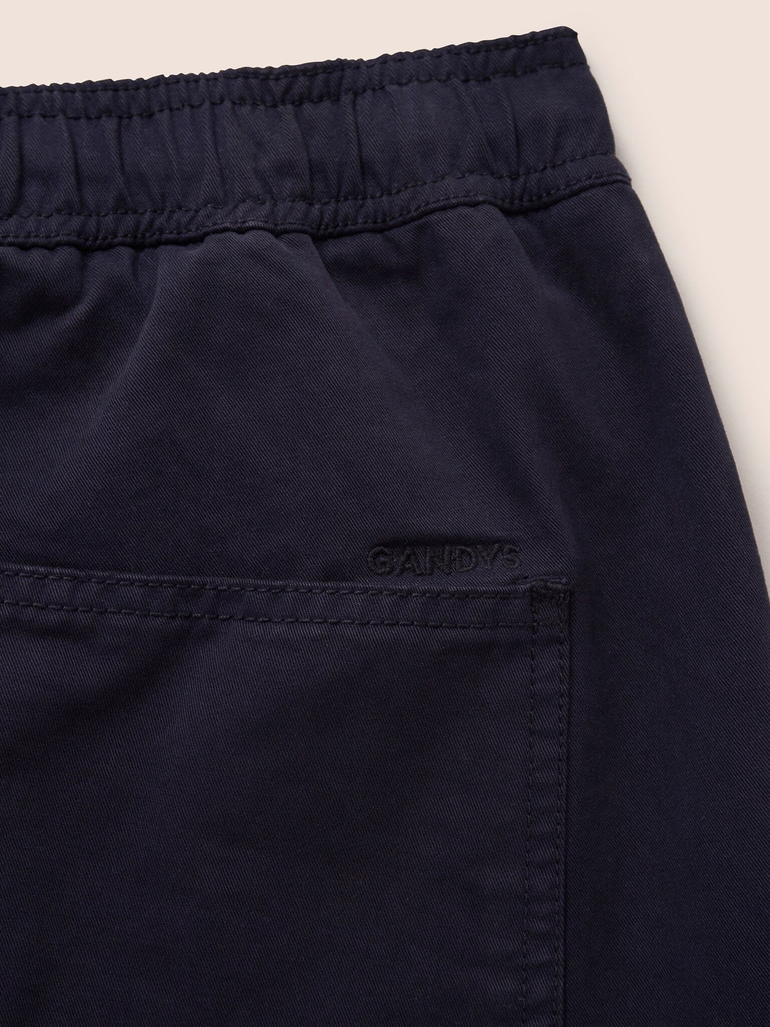 Navy Bombay Elasticated Waist Trousers - Image 7
