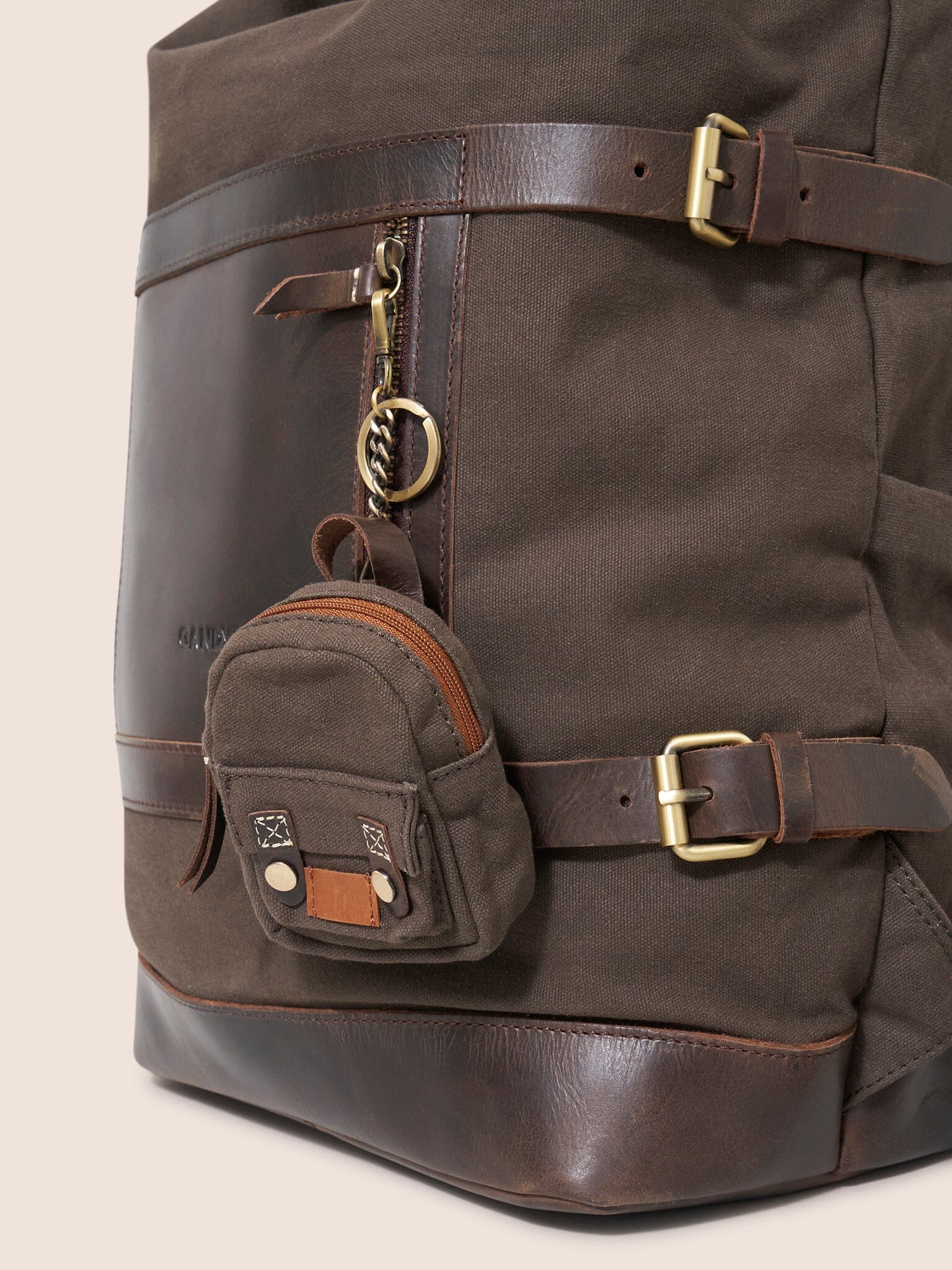 Bali Mini Keyring in Brown - Image 3