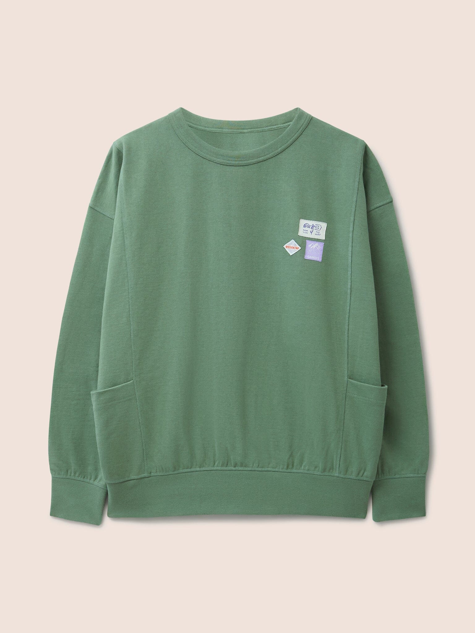 Como Organic Cotton Pocket Sweatshirt in Green