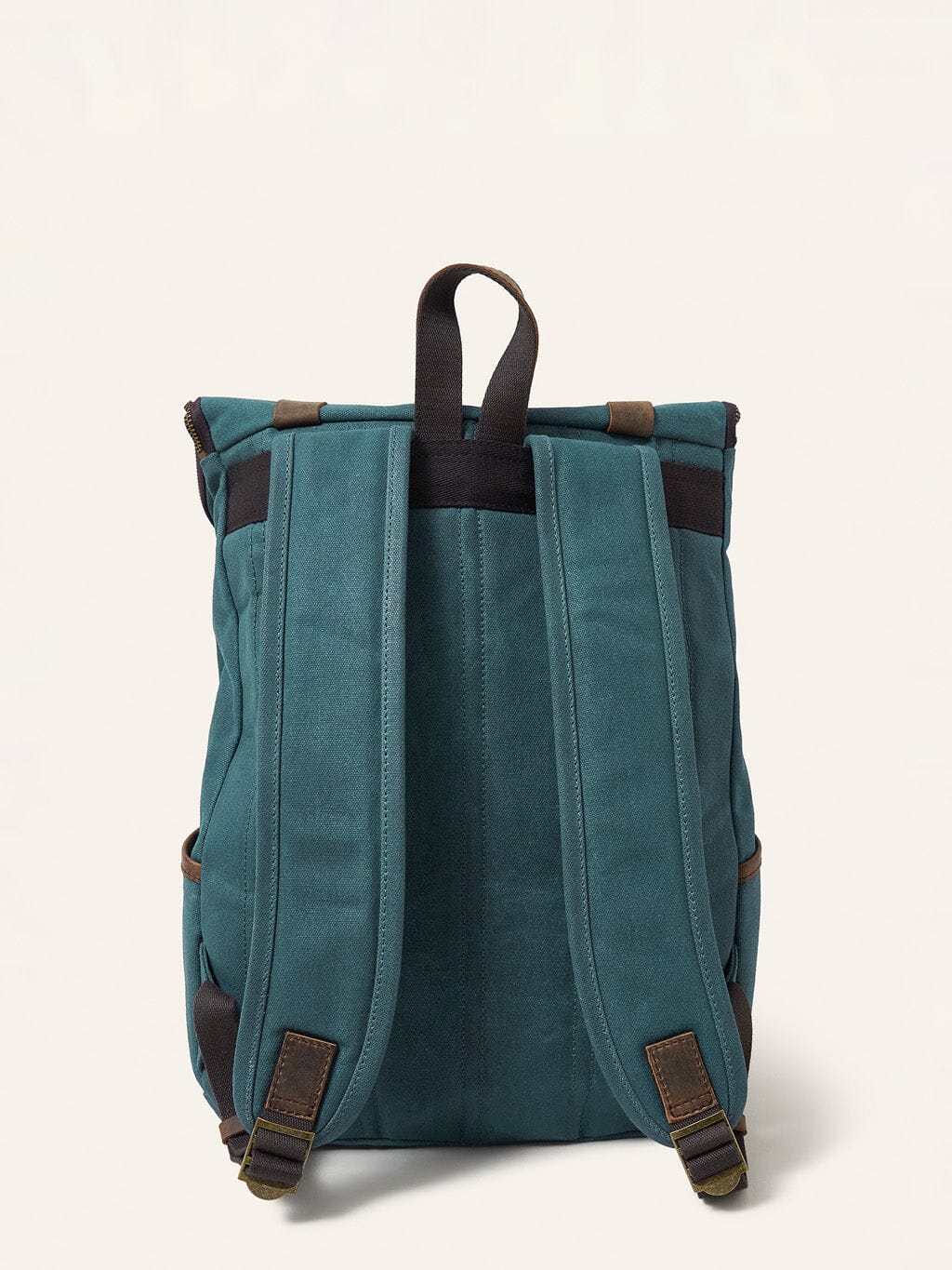Bali Waxed Cotton Backpack in Teal - Image 4