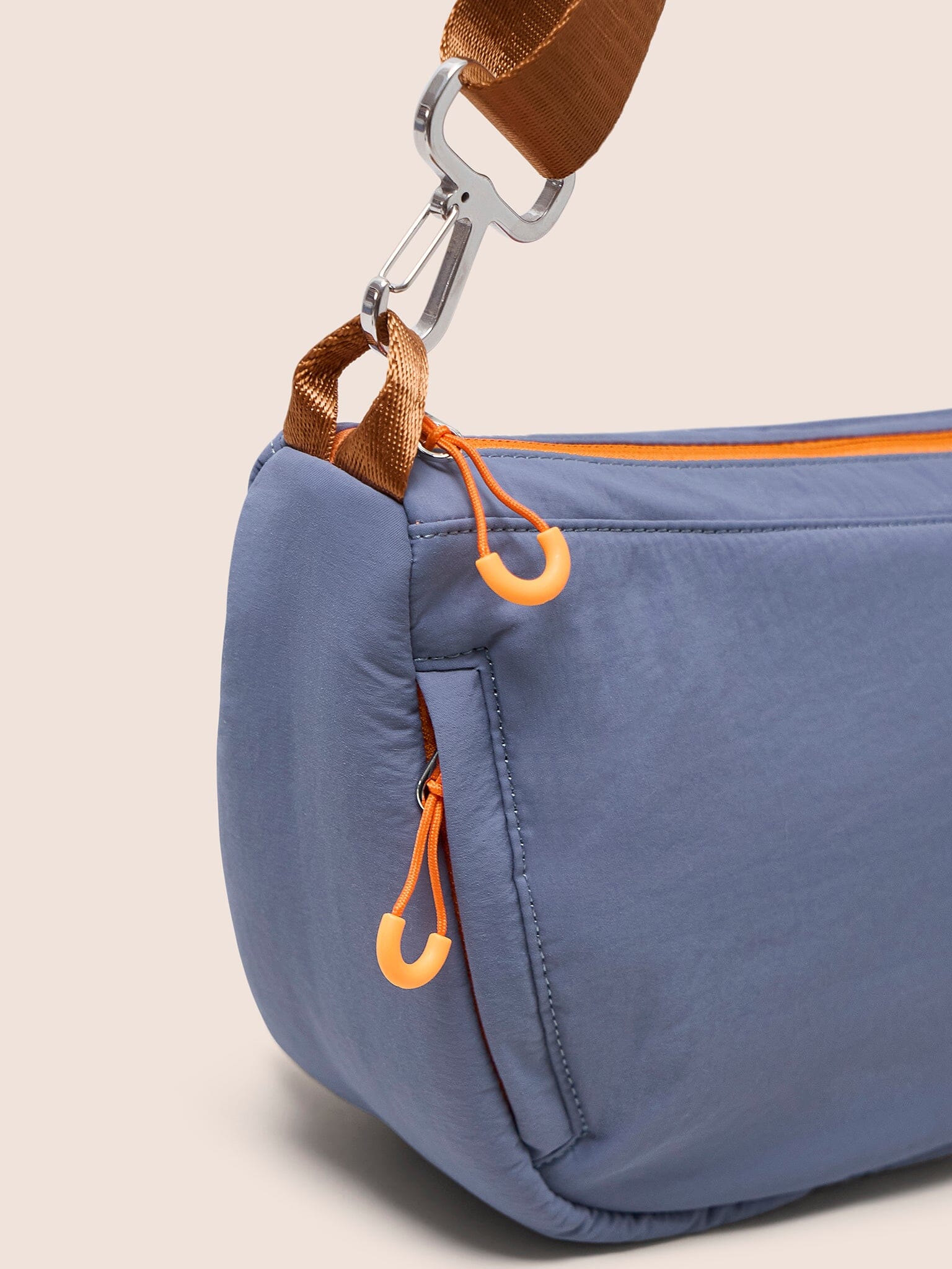 Ecuador Recycled Nylon Sling Bag in Blue - Image 4