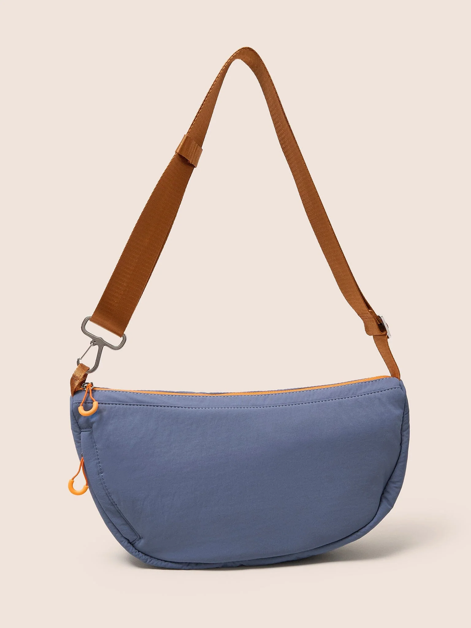 Ecuador Recycled Nylon Sling Bag in Blue - Image 6