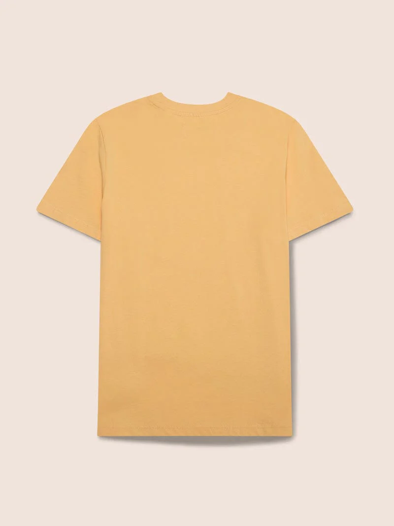 Gandys Graphic Organic Cotton T-Shirt in Yellow - Image 2