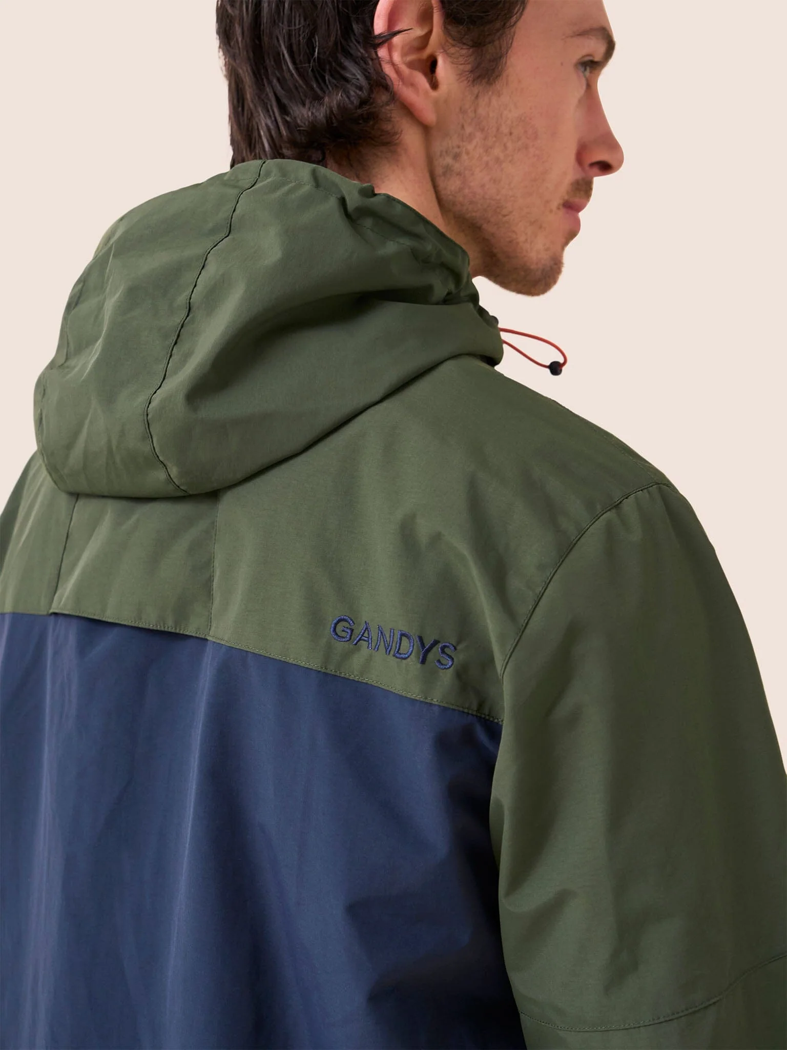 Kepler Fleece Lined Overhead Jacket in Khaki - Image 6