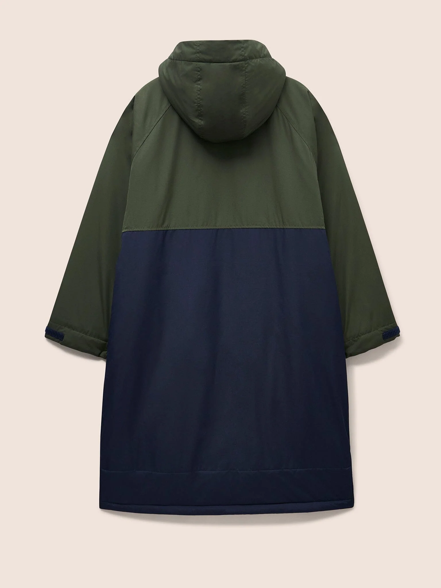 Mara Fleece Lined Robe Coat in Khaki - Image 3