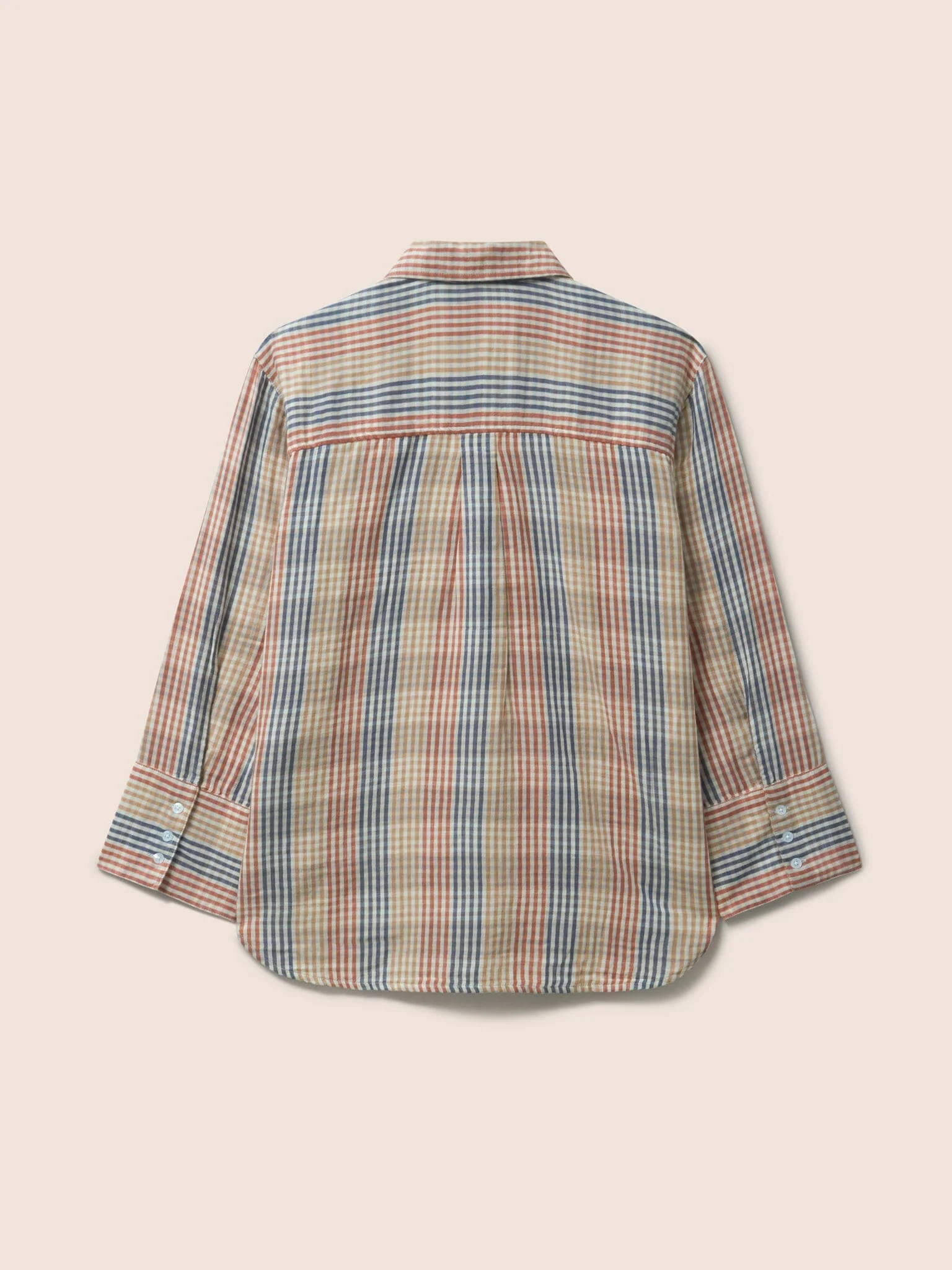 Beaumont Cotton Shirt in Multi Check - Image 4