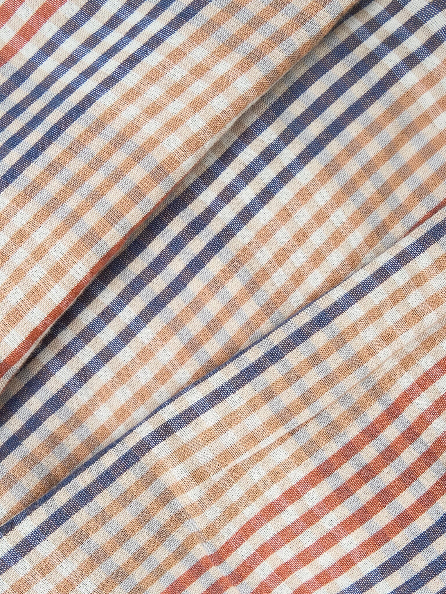 Beaumont Cotton Shirt in Multi Check - Image 7