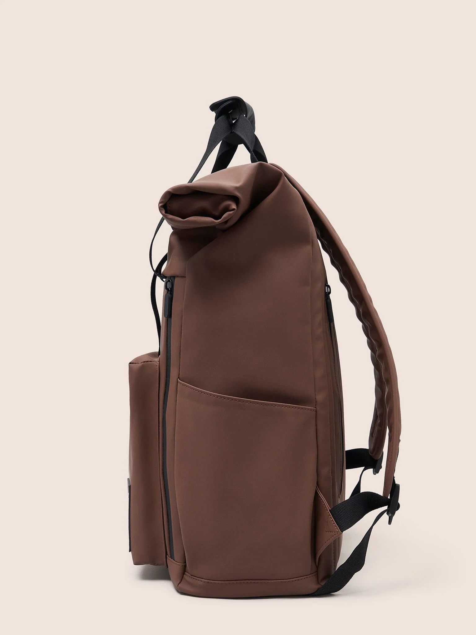 Pantai 2.0 Waterproof Pocket Backpack in Brown - Image 4