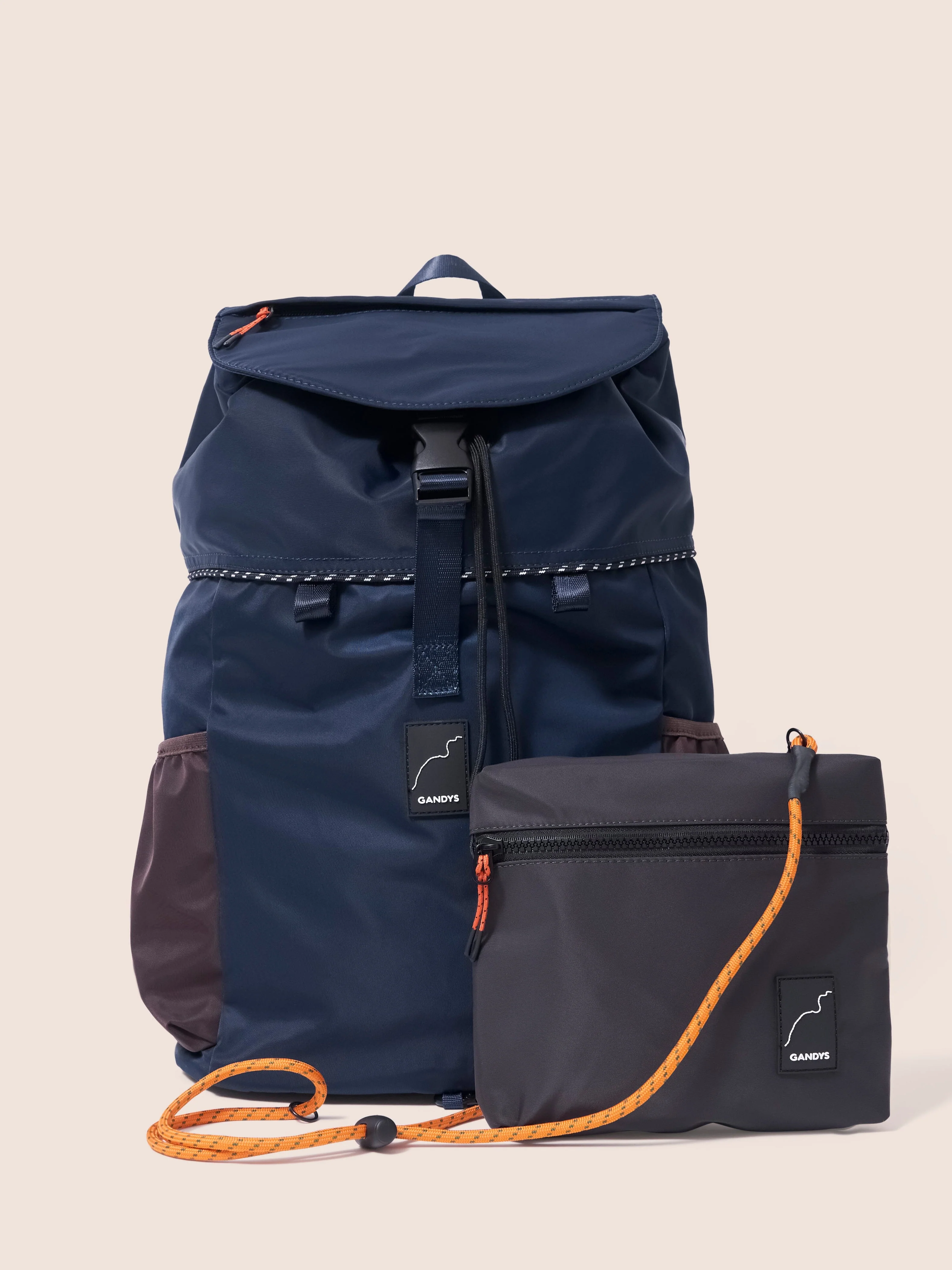 Urban Trek Recycled Modular 3 in 1 Backpack in Navy - Image 3