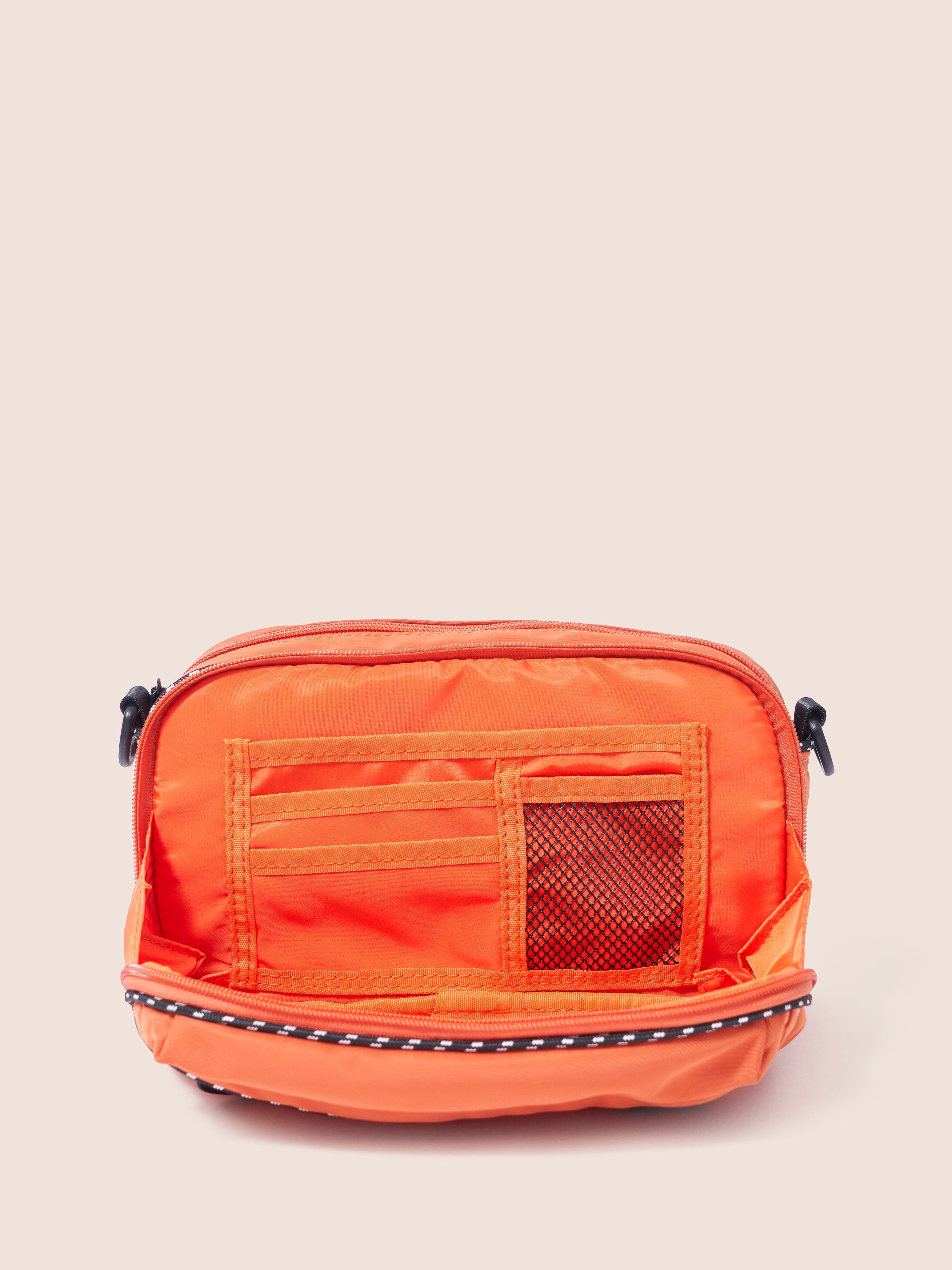 Urban Trek Recycled Modular Crossbody Bag in Orange - Image 5