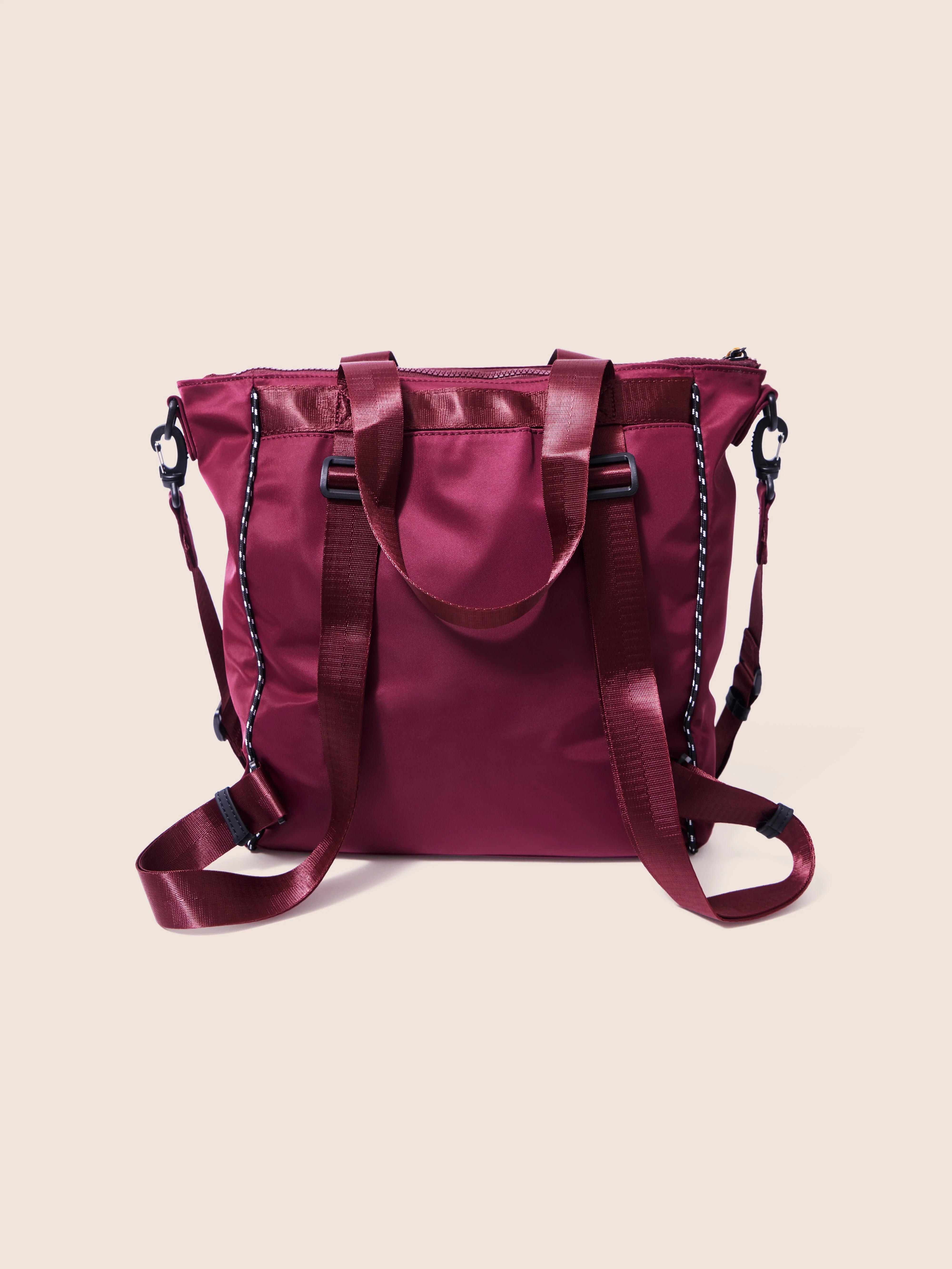 Urban Trek Recycled Modular Multiway Tote Bag in Berry - Image 8