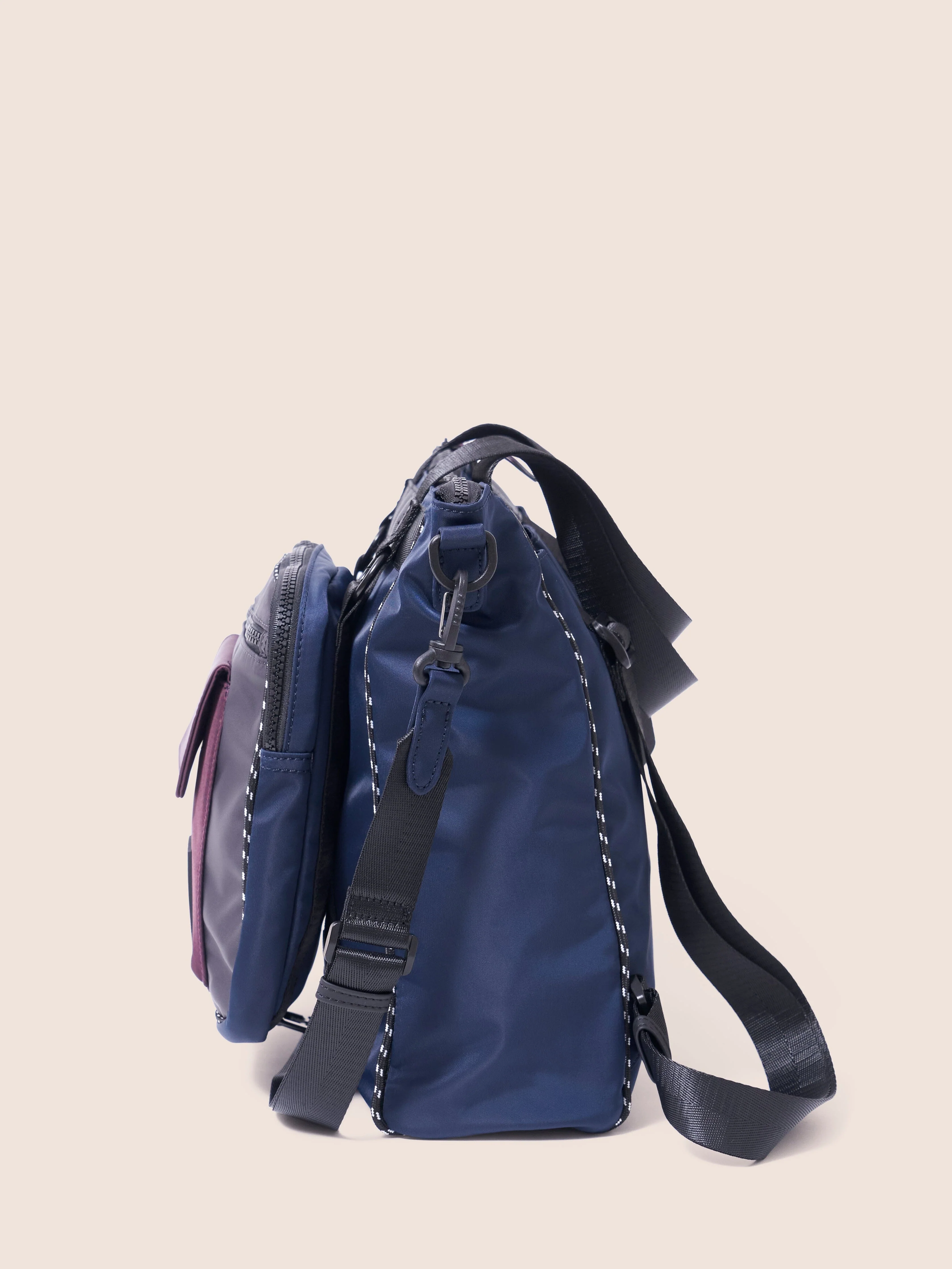 Urban Trek Recycled Modular Multiway Tote Bag in Navy - Image 5