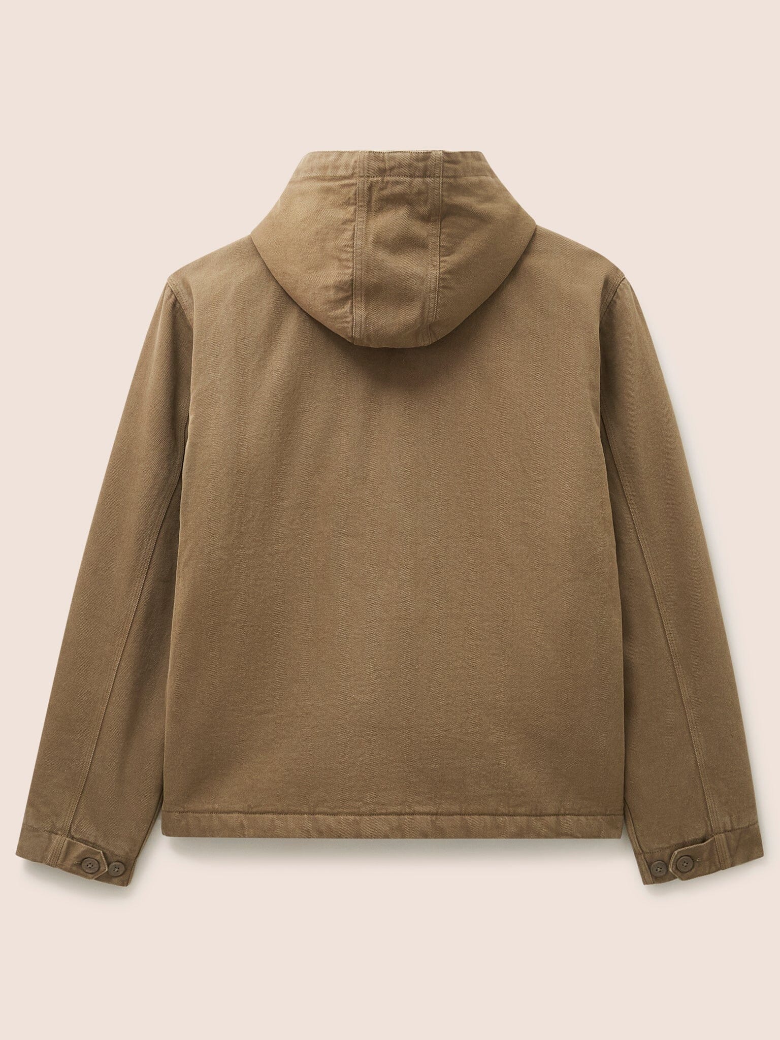 Kalmar Cotton Utility Padded Parka Coat in Khaki - Image 4